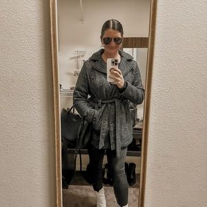 Liz Claiborne Heather Charcoal Coat with Hood